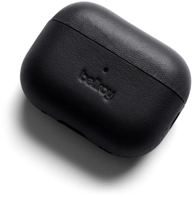 Main image of Pod Jacket, Compatible with AirPods Pro 2 - Black Leather case compatible with Apple AirPods Pro 2nd Generation for everyday protection