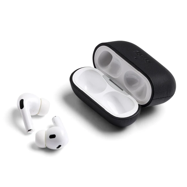 Alt view image 3 of 7 - Pod Jacket, Compatible with AirPods Pro 2 - Black Leather case compatible with Apple AirPods Pro 2nd Generation for everyday protection