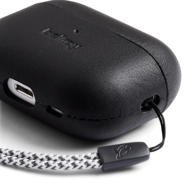 Alt view image 4 of 7 - Pod Jacket, Compatible with AirPods Pro 2 - Black Leather case compatible with Apple AirPods Pro 2nd Generation for everyday protection
