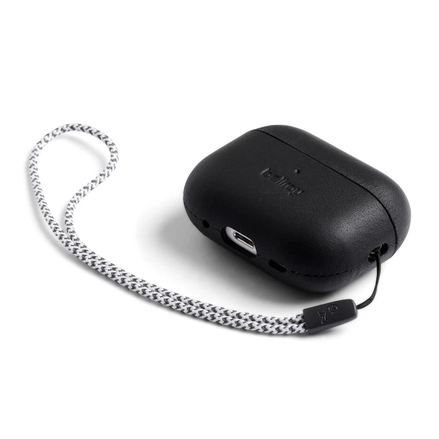 Alt view image 5 of 7 - Pod Jacket, Compatible with AirPods Pro 2 - Black Leather case compatible with Apple AirPods Pro 2nd Generation for everyday protection