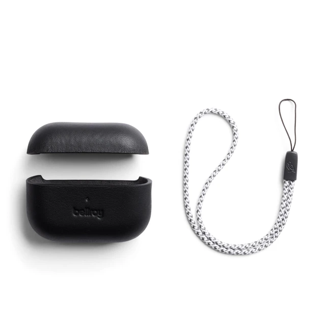 Alt view image 6 of 7 - Pod Jacket, Compatible with AirPods Pro 2 - Black Leather case compatible with Apple AirPods Pro 2nd Generation for everyday protection
