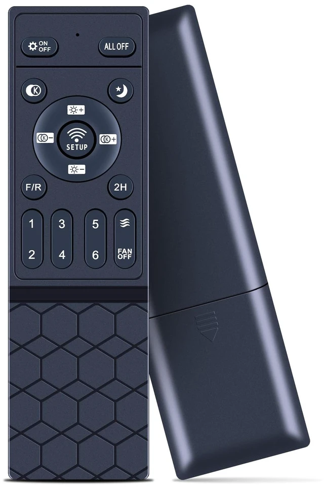 Main image of Replacement Remote Control for AQUBT Ensenior, LEDIARY, VOLISUN, ZMISHIBO Ceiling Fan with Lights, Modern Low Profile Ceiling Fan with Light