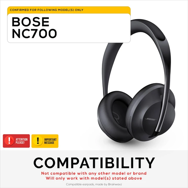 Alt view image 2 of 7 - Bose NC700 Hybrid Replacement Earpads with Gel, Memory Foam, Breathable Fabrics & Soft PU Leather