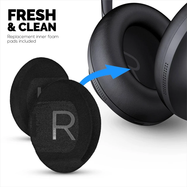 Alt view image 7 of 7 - Bose NC700 Hybrid Replacement Earpads with Gel, Memory Foam, Breathable Fabrics & Soft PU Leather