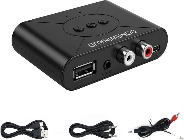 Main image of Bluetooth 5.3 Audio Receiver for Home Stereo,AUX RCA to Bluetooth Adapter Supports USB Flash Drive/ NFC One Key Connect/ Car Speaker/Wireless Headphones Receiving Mode for Bluetooth Devices