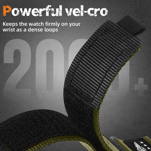 Alt view image 3 of 7 - 22mm Nylon Quick Release Band for Garmin Venu 3/2 Vivoactive 4 Forerunner Hook loop nylon soft strap,Breathable comfortable for Forerunner 265/255/255 Music, Vivoactive 4/ Venu 3/ Venu 2/ Venu 4 45mm