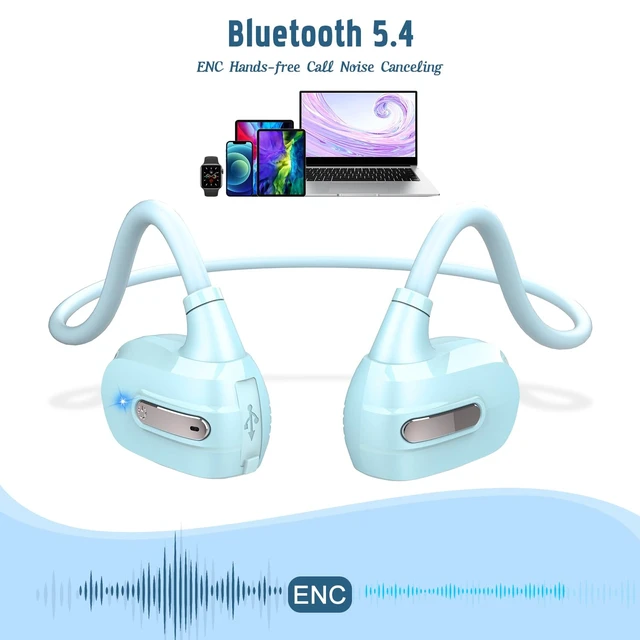Alt view image 5 of 7 - Kids Headphones, Open Ear Headphones for Teens Child Boys Girls Wireless Bluetooth 5.4 Headset w/ Built-in Mic for School/Tablet/Travel, 13g Ultra-Light, 85dB Protect Hearing, 10H Playtime