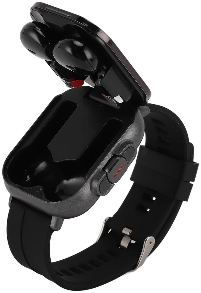 Main image of Smartwatch with Earbuds, Earbuds Watches with Silicone Band, 2.01 Inch Screen, Tracker Watch with Earbuds Inside, Support NFC, IP67, Charging