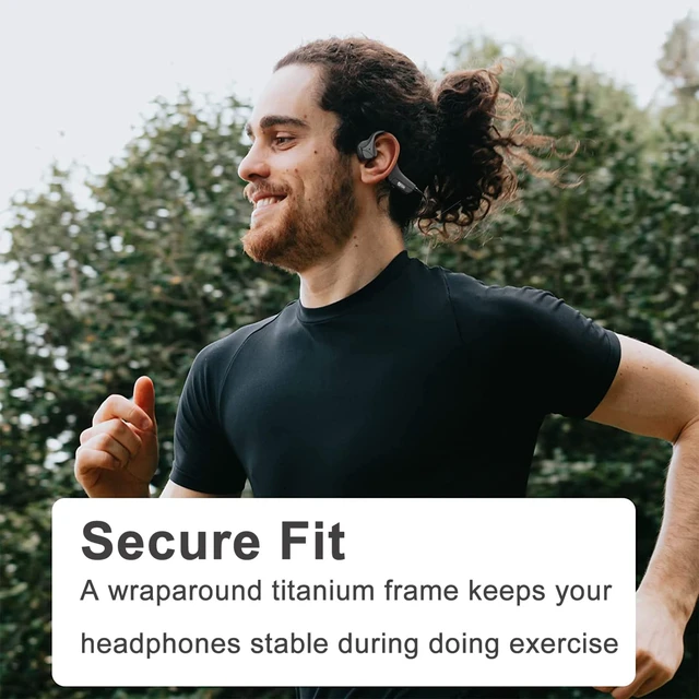 Alt view image 3 of 7 - Bone Conduction Headphones Bluetooth Wireless headsets for iPhone Open Ear Headphones Built in mic Waterproof Lightweight Multi Devices Connection for Sports Workouts Fitness