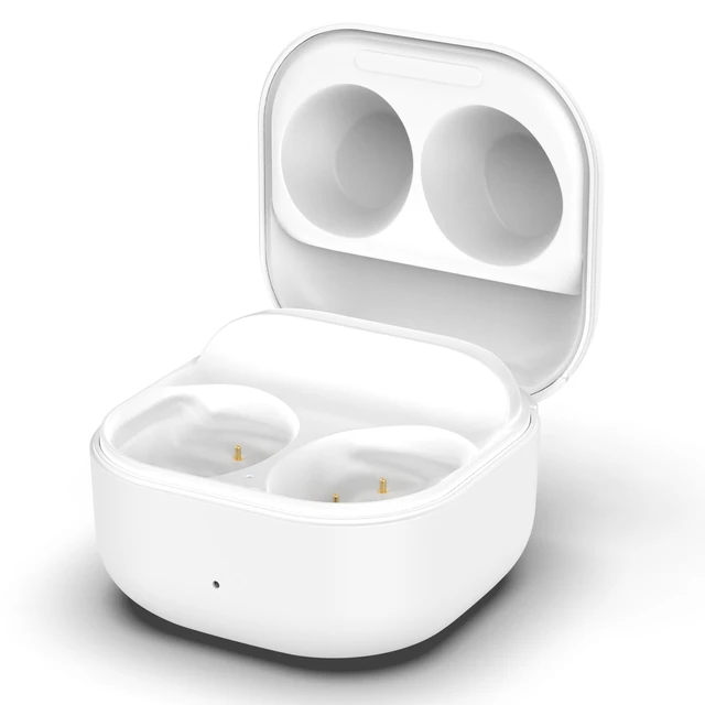 Alt view image 7 of 7 - Charging Case Compatible for Samsung Galaxy Buds Fan Edition(FE) SM-R400, Charger Cradle Station Box with Type-C USB Cable for Samsung Galaxy Buds FE Earbuds (White)