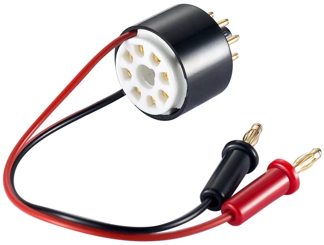 Main image of Nobsound Vacuum Tube Amp Amplifier Plate Bias Current Probe Tester 8 Pin Socket for EL34, KT88, 6L6, 6V6, 5881, 6550, KT66, KT100, KT120, 7027 (CT1-P, Plate Current)
