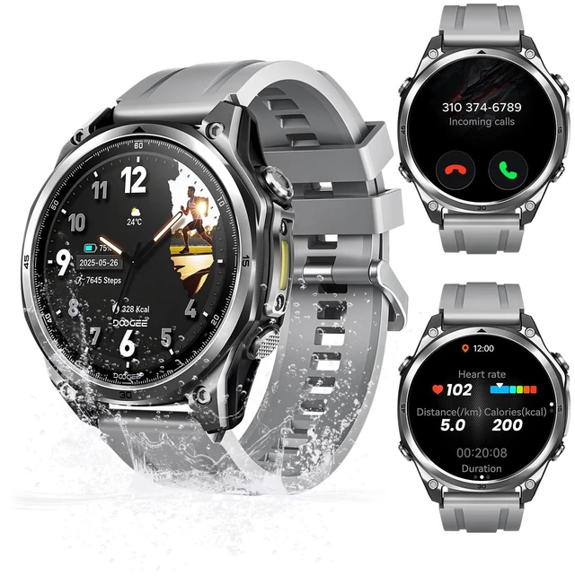 Main image of ANYWISE W1 LITE Smart Watches for Men, 1.43''AMOLED Mens Smart Watch for Android/iOS, 5ATM Waterproof Fitness, 170+ Sports Modes, Answer/Make Calls/12 Days Battery/Heart Rate/Sleep Monitor