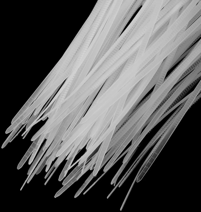 Alt view image 4 of 6 - 2000pcs 3 Inch 11 Lbs Cable Zip Ties Self-Locking Small Nylon Cable Tie Wraps 1/8" for Cord Management, White