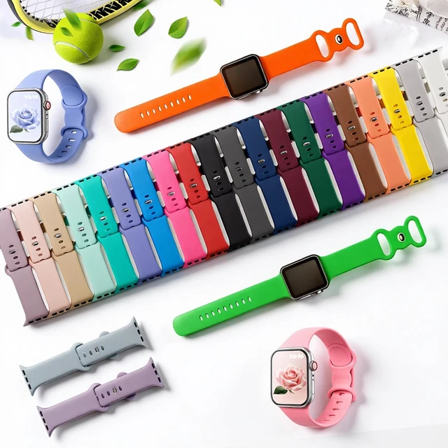 Alt view image 2 of 7 - 26 Pack Sport Bands Compatible for Apple Watch Bands 38/40/41/42/44/45/46/49mm with Portable Fun Alphabet Printed Storage Bag, Soft Silicone Strap for Women Men iWatch Band Series 11 10 9 8 7 6 5 4 SE