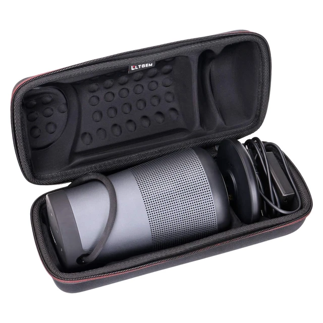 Alt view image 2 of 7 - LTGEM Travel Case for Bose SoundLink Revolve+ Series II Speaker, Black Fits Charging Cradle, Fits AC Adaptor and USB Cable