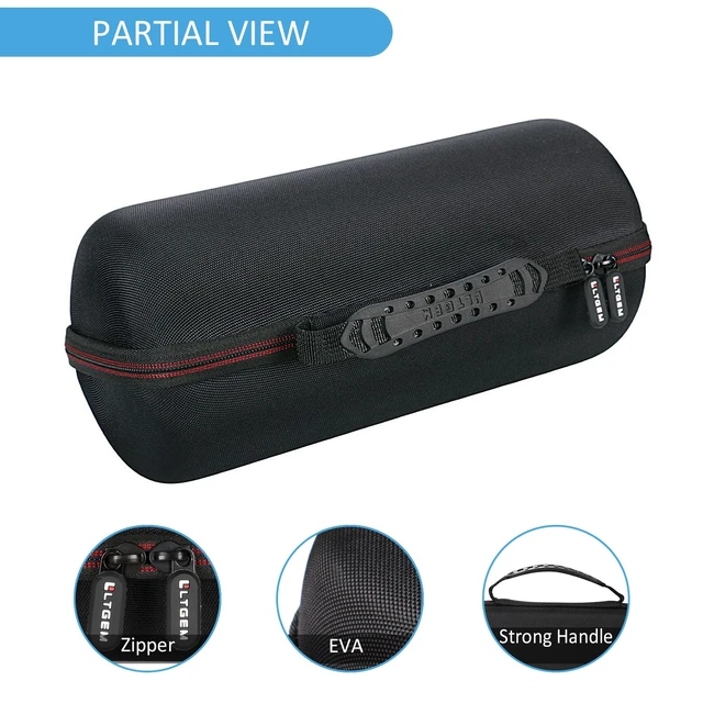 Alt view image 3 of 7 - LTGEM Travel Case for Bose SoundLink Revolve+ Series II Speaker, Black Fits Charging Cradle, Fits AC Adaptor and USB Cable