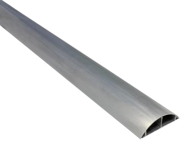 Main image of Metal Cable Shield Cord Cover Outdoor Aluminum Raceway 58 Inch - 1.5" W x 0.56" H Dual Channel - CSX-MET-4 (2 Pack)