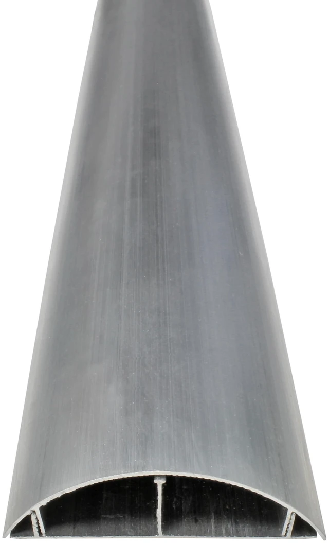 Alt view image 2 of 5 - Metal Cable Shield Cord Cover Outdoor Aluminum Raceway 58 Inch - 1.5" W x 0.56" H Dual Channel - CSX-MET-4 (2 Pack)