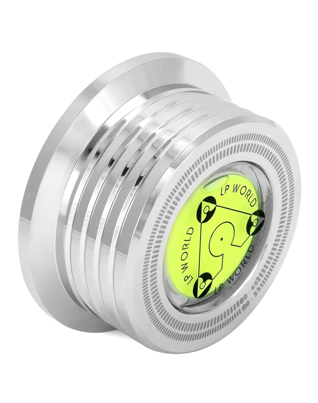 Alt view image 7 of 7 - Record Weight Phono Disc Stabilizer, 60HZ Record Weight Stabilizer, with Bubble Leveling (60Hz, Silver)