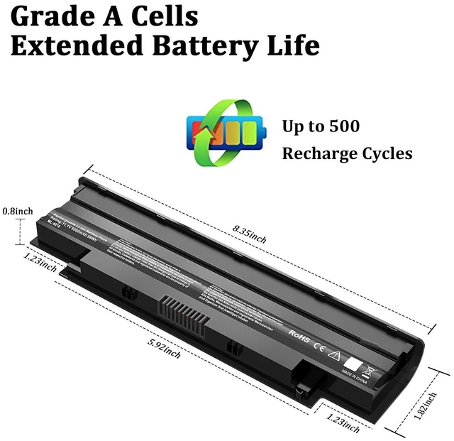 Alt view image 6 of 7 - J1KND 11.1v 58wh Laptop Battery for Dell Inspiron N7010 N7110 N5010 N5110 N5030 N5040 N5050 3520 N4010 N4110 N4050 M5010 3420 M5030 M5040 M5110 Vostro 3550 3450 3520 3750 4T7JN TKV2V JIKND