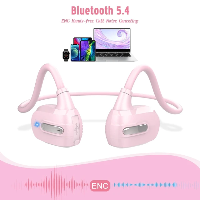 Alt view image 5 of 7 - Kids Headphones, Open Ear Headphones for Teens Child Boys Girls Wireless Bluetooth 5.4 Headset w/ Built-in Mic for School/Tablet/Travel, 13g Ultra-Light, 85dB Protect Hearing, 10H Playtime