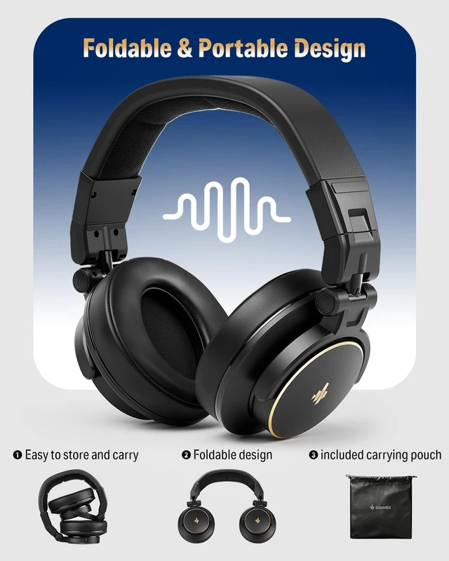 Alt view image 6 of 7 - MH1 Monitor Headphones for Electronic Drum Set, Drummer Headphones for Electric Drum Kit, Wired Audio Isolation Headphones for Recording