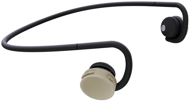 Main image of GO Wireless On-Ear Speakers (Open Ear Earphones) Soil Beige Sound Leakage suppressed (PSZ Technology - Bone Conduction Alternative) Designed in Japan