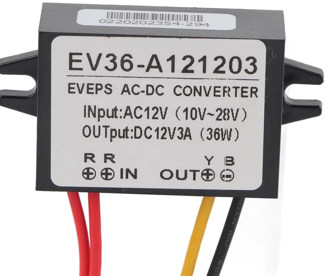 Main image of 2PCS Step Down Voltage Convertor for Car, 3A AC 10-28V to DC12V±0.25V Converter, Waterproof Buck Converter