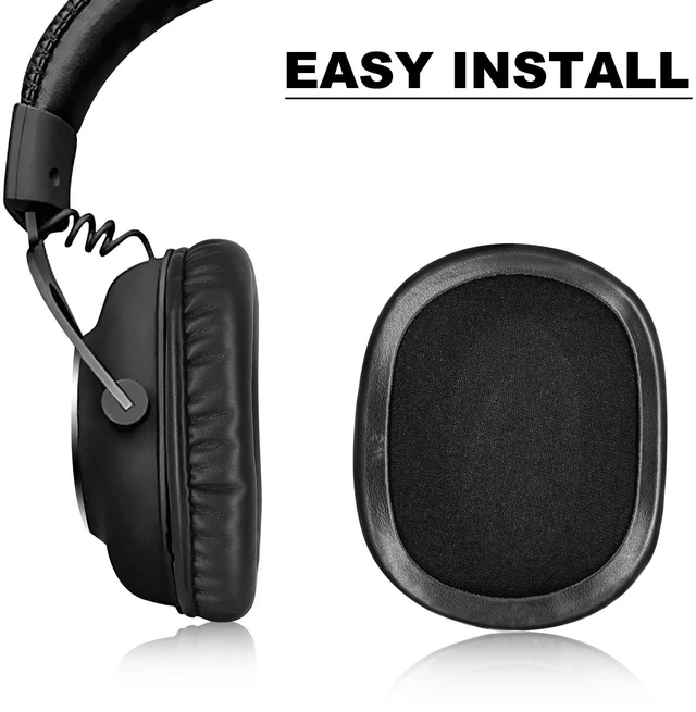 Alt view image 6 of 7 - Replacement Earpads for Logitech G Pro/G Pro X Gaming Headset Earpads Earpads for Logitech G Pro/G Pro X Gaming Headset (Leather)