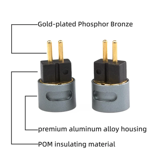 Alt view image 3 of 6 - 2pin 0.78mm Adapter for IEMs, 64Audio, Vision Ears, InEar, Fender, etc, IEM Bluetooth Wireless Adapter, Match for Shure RMCE-TW2 (2 Pin to MMCX) (MMCX Female to 2pin Male)