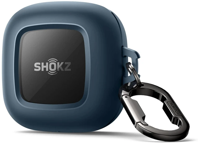 Main image of for SHOKZ OpenFit Case Cover, Shockproof Magnetic Cases for SHOKZ OpenFit Open-Ear Earbuds True Wireless Bluetooth Headphones, Protective Cover with Magnetic Lid Lock & Carabiner, Navy