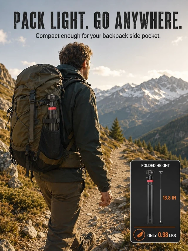 Alt view image 4 of 7 - Starlink Mini Tripod Mount with Stakes, Portable Tripod for Camping RV Portable Stand, Foldable Design, Heavy Duty Aluminum, Windproof with Ground Pegs, 5kg Load Capacity, Includes Carry Bag