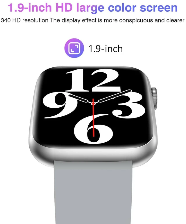 Alt view image 3 of 7 - Smart Watch for Men Women with Bluetooth Call,1.9'' HD Full Touch Screen Fitness Watch, Smartwatch with IP67 Waterproof with Blood Pressure Sleep Monitor for Android and iOS