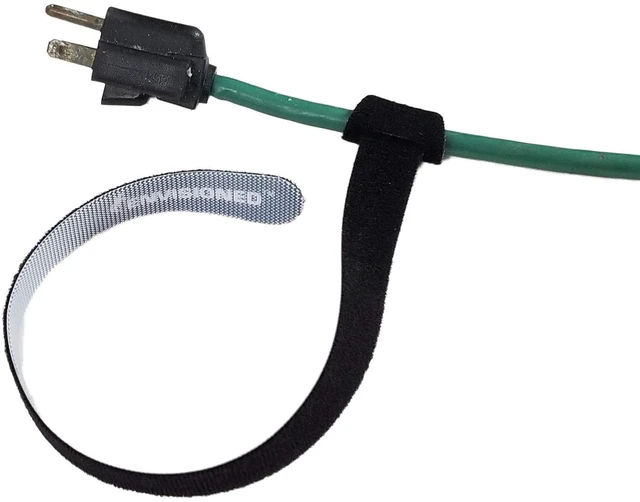 Alt view image 4 of 7 - Reusable Cable Ties Large and Strong Gripping Jumbo Size 3/4" x 16" for Large Bundles of Cables - 10 Pack (Black)