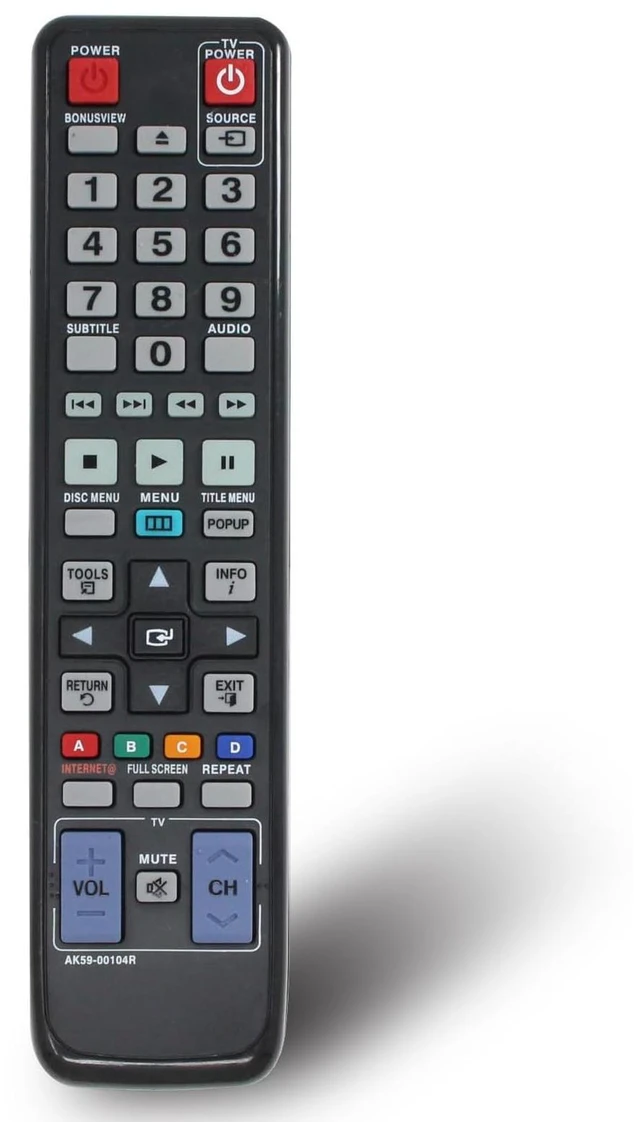 Main image of AK59-00104R Replacement Remote Control for Samsung BD-C5500C BD- C5500 BD-C5500C BD-C6500 BD-D5700 BD-C5900 BD-C6900 BD-C6800 Blu-Ray BD DVD Player