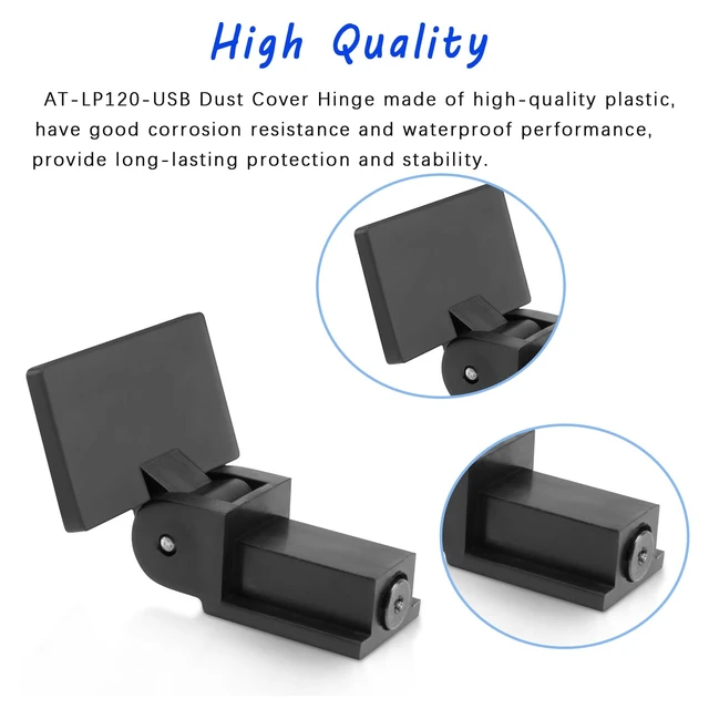Alt view image 5 of 7 - Turntable Dust Cover Hinge for Audio Technica AT-LP120 AT-LP60X at-LP5 Replacement Hinge Part Compatible with AT-PL120 AT-LP120-USB AT-LP3,Also Fits Sony PS-HX500 Dual CS 429,1 Pack