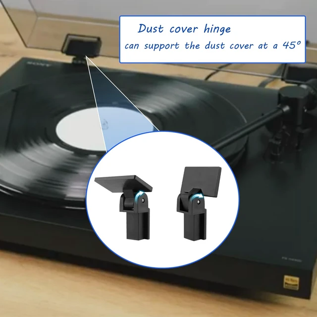 Alt view image 4 of 7 - Turntable Dust Cover Hinge for Audio Technica AT-LP120 AT-LP60X at-LP5 Replacement Hinge Part Compatible with AT-PL120 AT-LP120-USB AT-LP3,Also Fits Sony PS-HX500 Dual CS 429,1 Pack