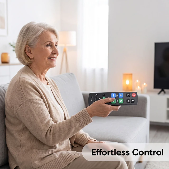 Alt view image 5 of 6 - Large Button TV Remote Control for Seniors, Easy to Use Simple Remote for TV, Large Buttons and Clear Layout, Ideal Traditional TV Remote for Elderly and Low Vision Users