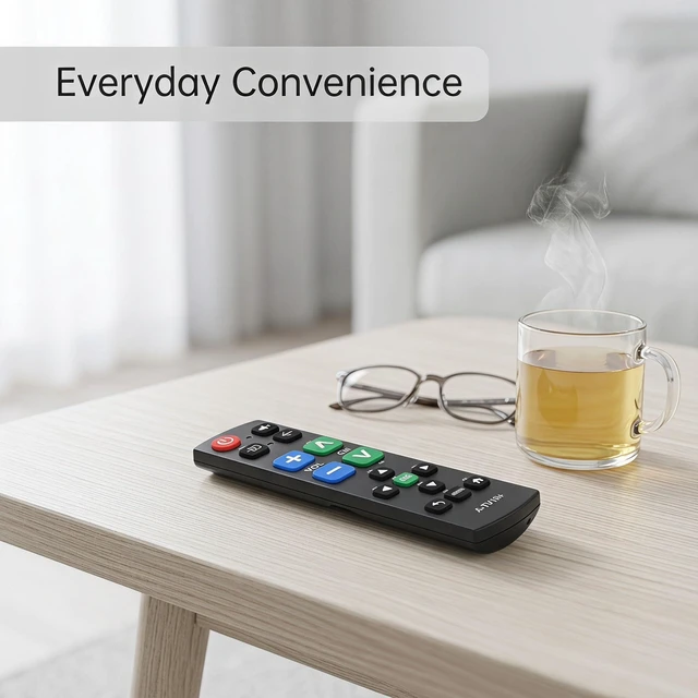 Alt view image 6 of 6 - Large Button TV Remote Control for Seniors, Easy to Use Simple Remote for TV, Large Buttons and Clear Layout, Ideal Traditional TV Remote for Elderly and Low Vision Users