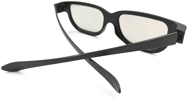 Alt view image 2 of 6 - Real 3D Glasses, 6-Pack Circular Polarized Passive 3D Glasses for Real Cinema, 3D TV, and Projectors Non-Flashing Home & Theater Use