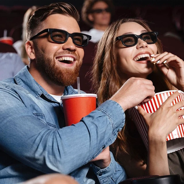 Alt view image 4 of 6 - Real 3D Glasses, 6-Pack Circular Polarized Passive 3D Glasses for Real Cinema, 3D TV, and Projectors Non-Flashing Home & Theater Use