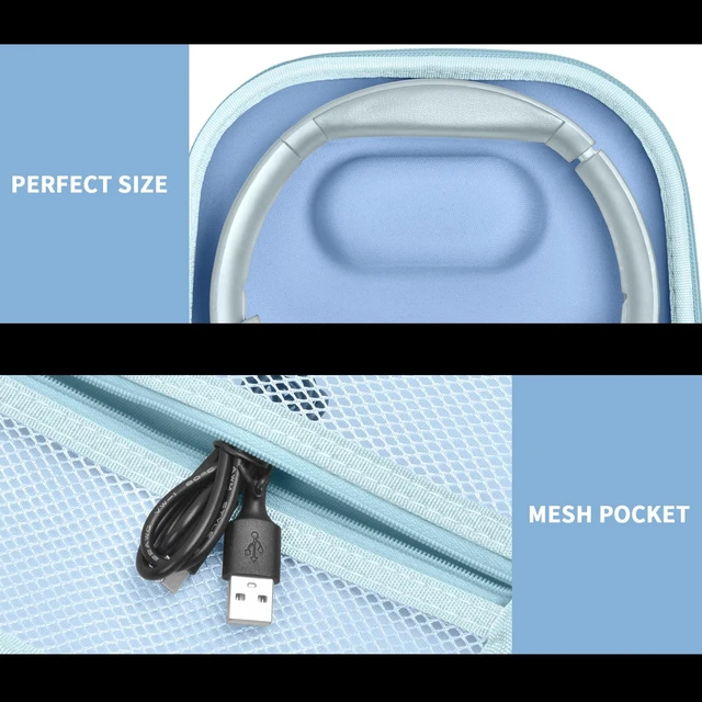 Alt view image 4 of 7 - Hard Headphone Case for Sony WH-CH720N/ for JBL Tune 720BT Fits for Sony WH-CH520/WH-1000XM4, for JBL Tune 510BT, for Soundcore Q20i/Q20/Q30, for TOZO HT2, for BERIBES, Box Only