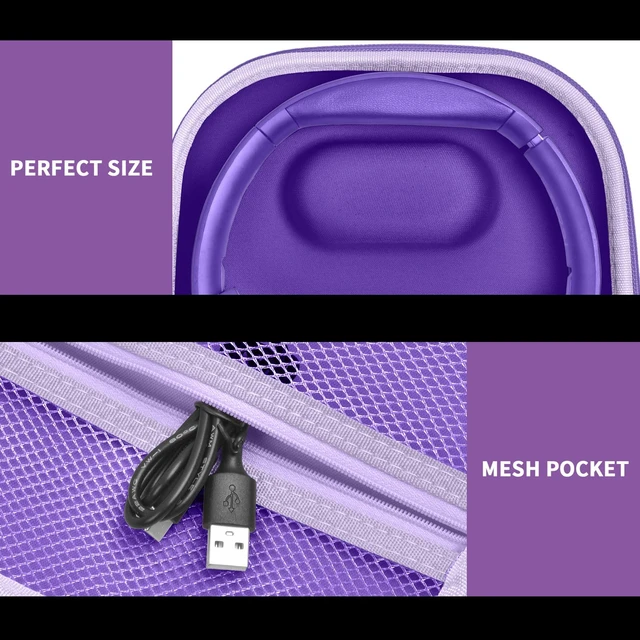 Alt view image 4 of 7 - Hard Headphone Case for Sony WH-CH720N/ for JBL Tune 720BT Fits for Sony WH-CH520/WH-1000XM4, for JBL Tune 510BT, for Soundcore Q20i/Q20/Q30, for TOZO HT2, for BERIBES, Box Only