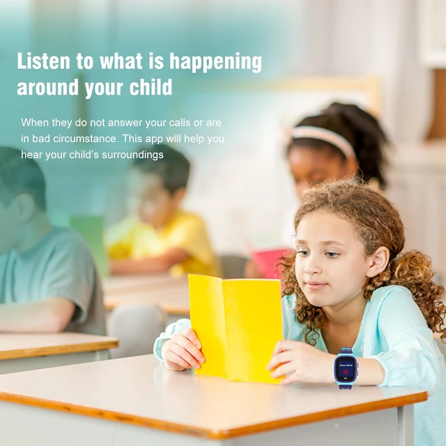 Alt view image 5 of 7 - 4G Kids Smart Watch GPS Tracker - Smartwatch with Two Way Call Video Calling Voice Chat SOS Class Mode Stopwatch Pedometer Games Wi-Fi Touch Screen Alarm Clock Smartwatches for Boys Girl (Blue 02)
