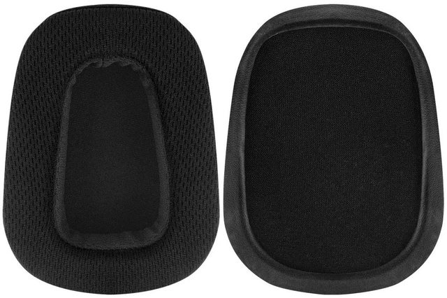 Alt view image 3 of 7 - Comfort Mesh Fabric Replacement Ear Pads for Logitech G533, G633, G635, G933, G935 Headphones Ear Cushions, Repair Parts with Video Guide (Black)
