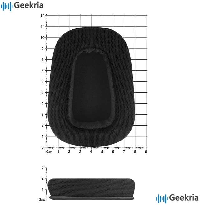 Alt view image 6 of 7 - Comfort Mesh Fabric Replacement Ear Pads for Logitech G533, G633, G635, G933, G935 Headphones Ear Cushions, Repair Parts with Video Guide (Black)