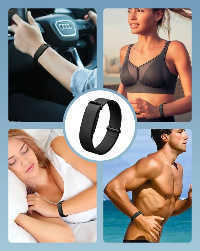 Alt view image 6 of 6 - 2 Pack Band Compatible with Google Fitbit Air Screenless Activity Tracker, Soft Silicone Replacement Strap, Waterproof Sport Wristband, Adjustable Fitness Tracker Band for Men Women