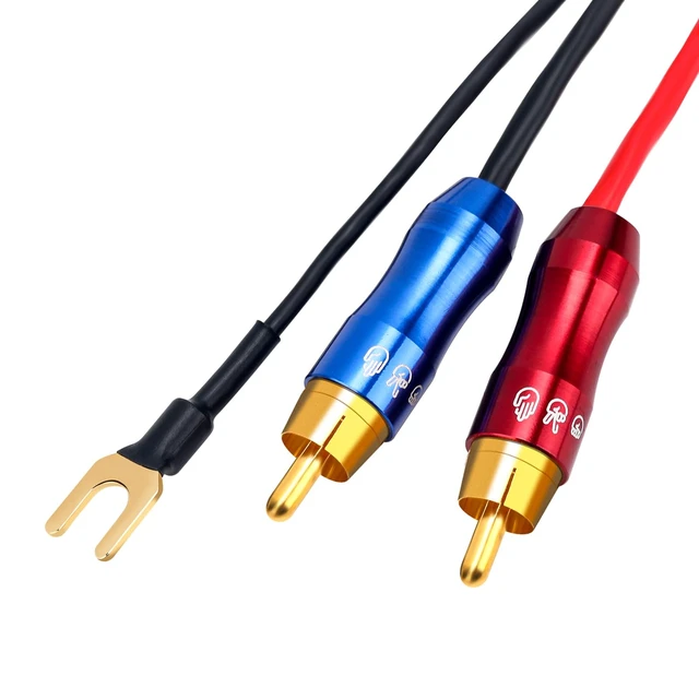 Alt view image 3 of 7 - KKCable FO-I Dual RCA to Dual RCA Interconnect Cable with Ground Wire - 3M (9.84ft)