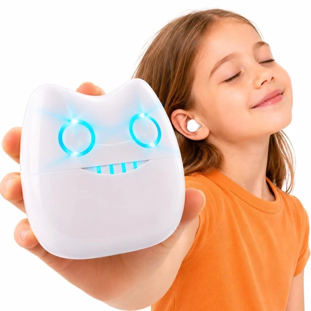 Main image of Wireless Earbuds, Long Battery Life Earbuds Wireless Bluetooth, Ear Buds with Microphone, IPX5 Waterproof Headphones, Bluetooth Headphones with LED Lights, Ear buds with Multifuntional Touch Screen