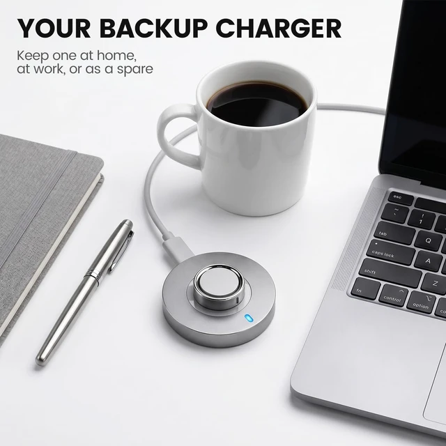Alt view image 2 of 7 - Charger Compatible with Ou-ra Ring Gen 4 Fast Charging Dock with USB-C Cable for Oura Ring Accessories